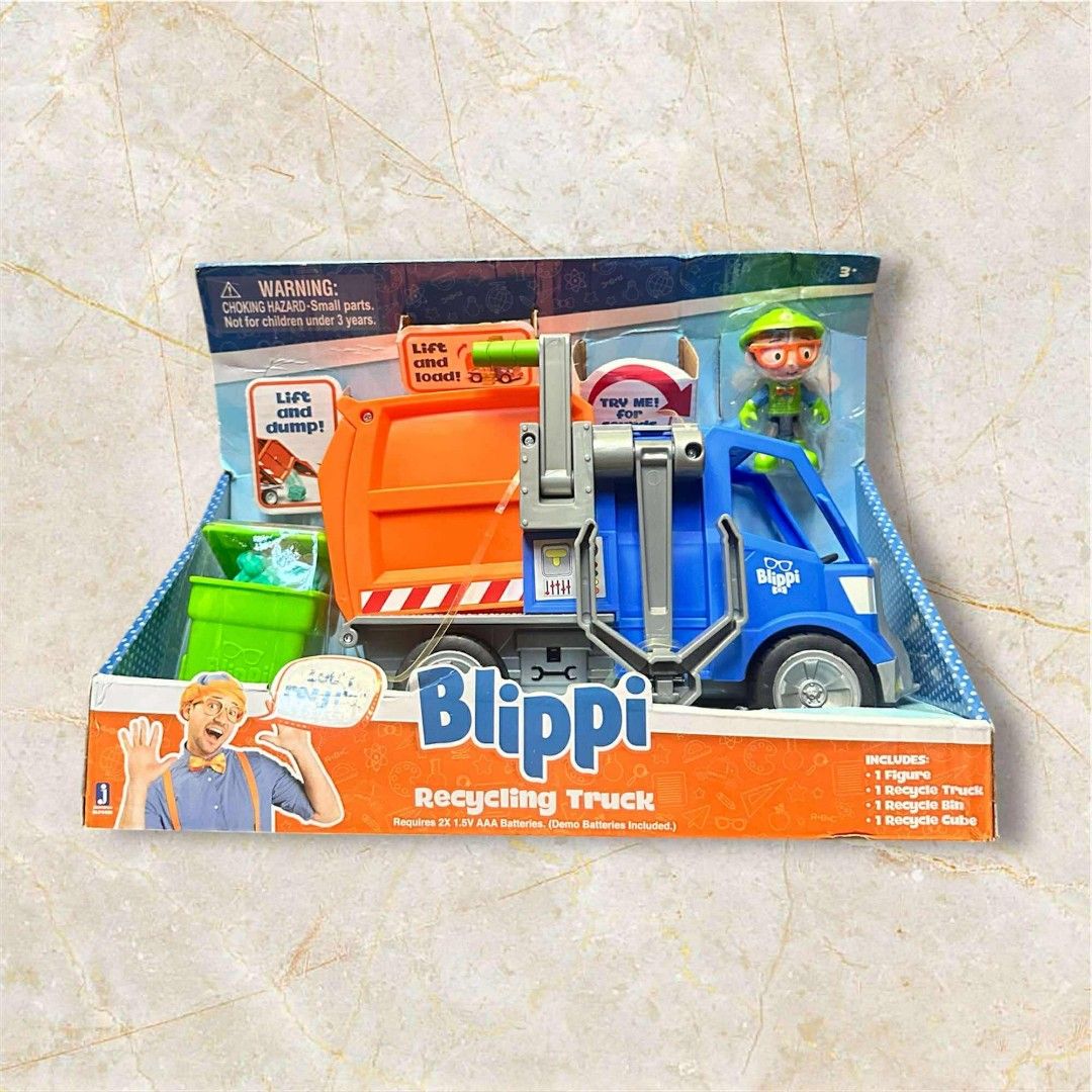 Blippi Recycling Truck (Category: Kids Toys) located in Paranaque City. Submitted by daniertoystore (Listing ID 1371478923, Image 1). Description: onhand and ready to ship.