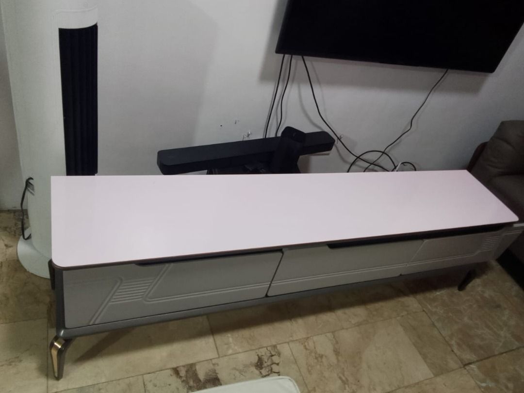 Center Tables [tb537] (Category: Tables & Sets) located in Quezon City. Submitted by johnericna90745 (Listing ID 1371377587, Image 2). Description: European-Style Tea Table # Key Features 1. Tempered glass top: Durable, scratch-resistant, and easy to clean. 2. Sleek, minimalist design: Perfect for small apartments, offices, and modern living rooms. 3. Luxurious aesthetic: Elegant European-inspired style adds sophistication. 4. Compact size: Space