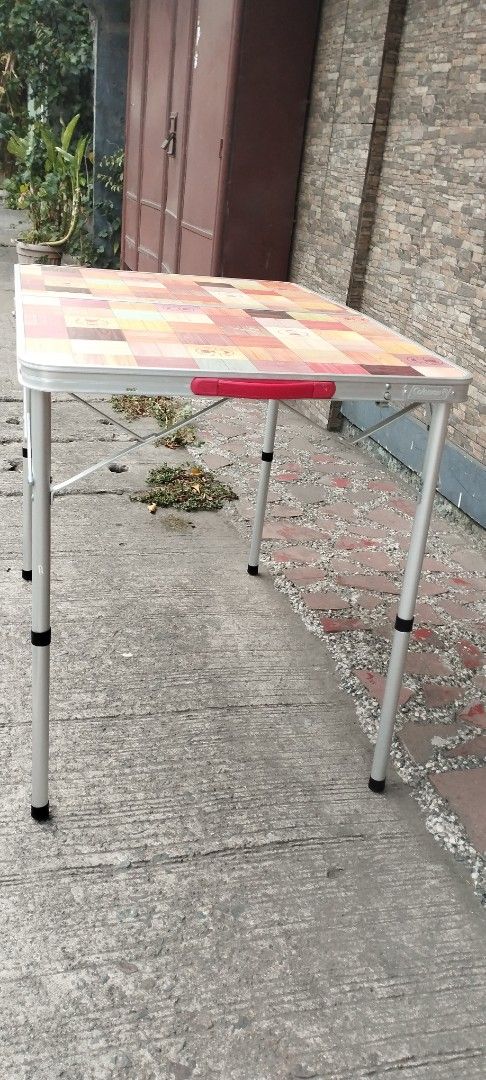 Coleman natural mosaic living Table folding hight & low (Category: Hiking & Camping) located in Malabon City. Submitted by immortalpicker (Listing ID 1371465439, Image 2). Description: Coleman natural mosaic living Table ,folding high & low table Brand= Coleman folding table Model- 90 plus NO to COD NO swapping narmal size H= 27 3/4 inches L= 35 1/2 Inches W= 23 3/4 inches Low table H= 15 3/4 Folded size H= 17 3/4 inches L= 23 3/4 inches W= 2 3/4
