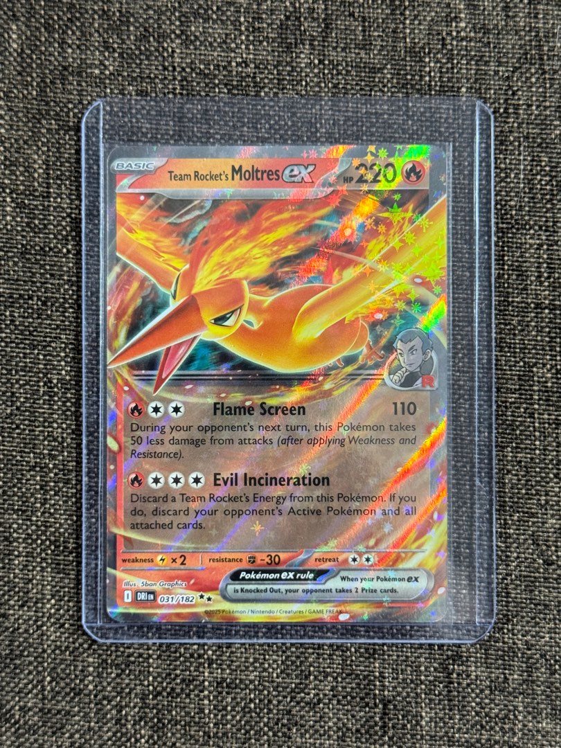 Destined Rivals Team Rocket’s Moltres EX 031/182, Hobbies & Toys, Toys ...
