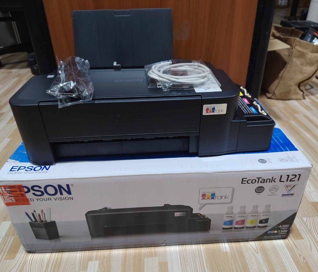 Epson L121 Printer (Category: Printers, Scanners & Copiers) located in Binan City. Submitted by mspci2020 (Listing ID 1371370287, Image 1). Description: Epson L121 Printer Php 4,000 Used printer only Minimum pages used for testing With dye ink on tank Print up to long size paper With dye ink on tank refilled 3 mos. warranty Location: Biñan, Laguna.