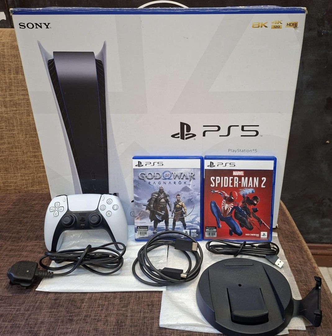 🤍FOR SALE PS5 PHAT🤍 (Category: PlayStation) located in Manila. Submitted by allyssa_27 (Listing ID 1371435001, Image 1). Description: 🤍FOR SALE PS5 PHAT🤍 🤍CFI MODEL 12xx (LATEST MODEL)🤍 🤍Php.22,000🤍 Inclusion: 🤍️Box 🤍️1 Original White DS5 Controller 🤍Choose 1 Game (God of War Ragnarok or Spiderman 2) 🤍Stand with Screw 🤍️HDMI Cable 🤍Power Cord ️🤍Charging Cable.