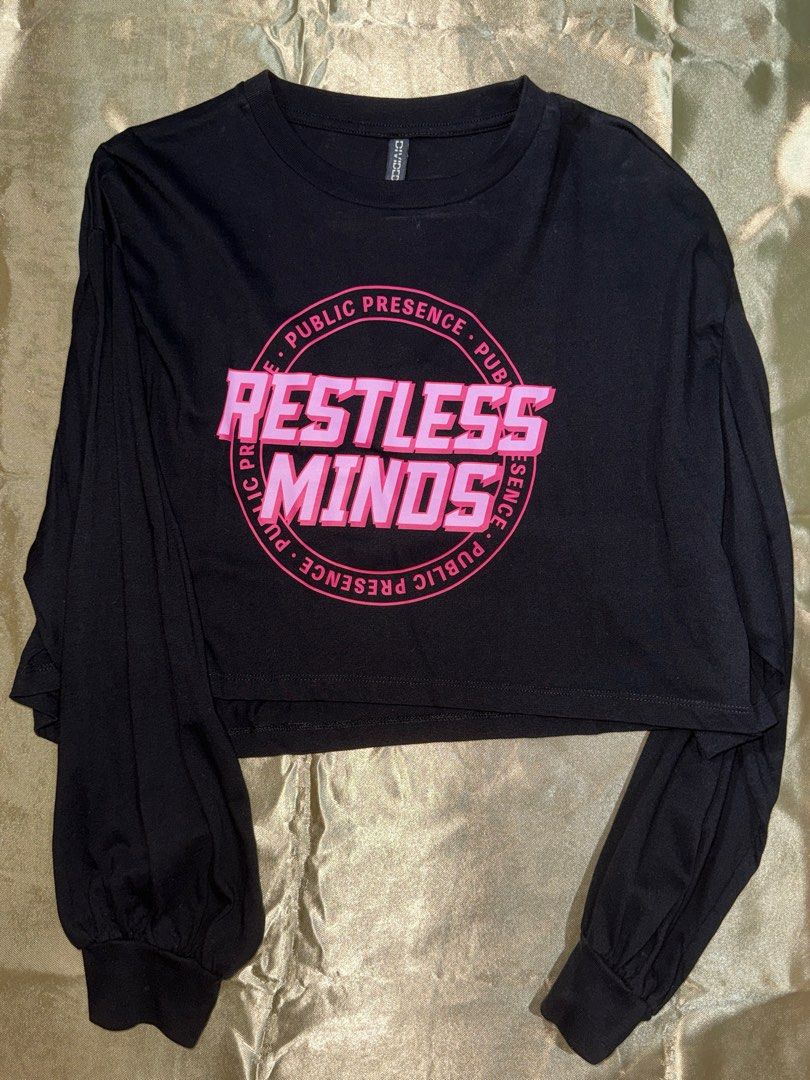 hm divided restless minds crop sweater (Category: Longsleeves) located in Pasig City. Submitted by _aedm (Listing ID 1371394695, Image 1). Description: crop sweater length: 19 inches bust: 25 inches .