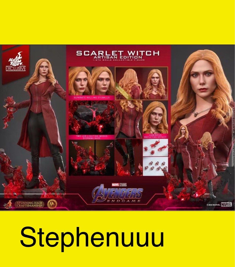 Hottoys dx36ae 植髮板紅巫女scarlet witch artisan edition hot