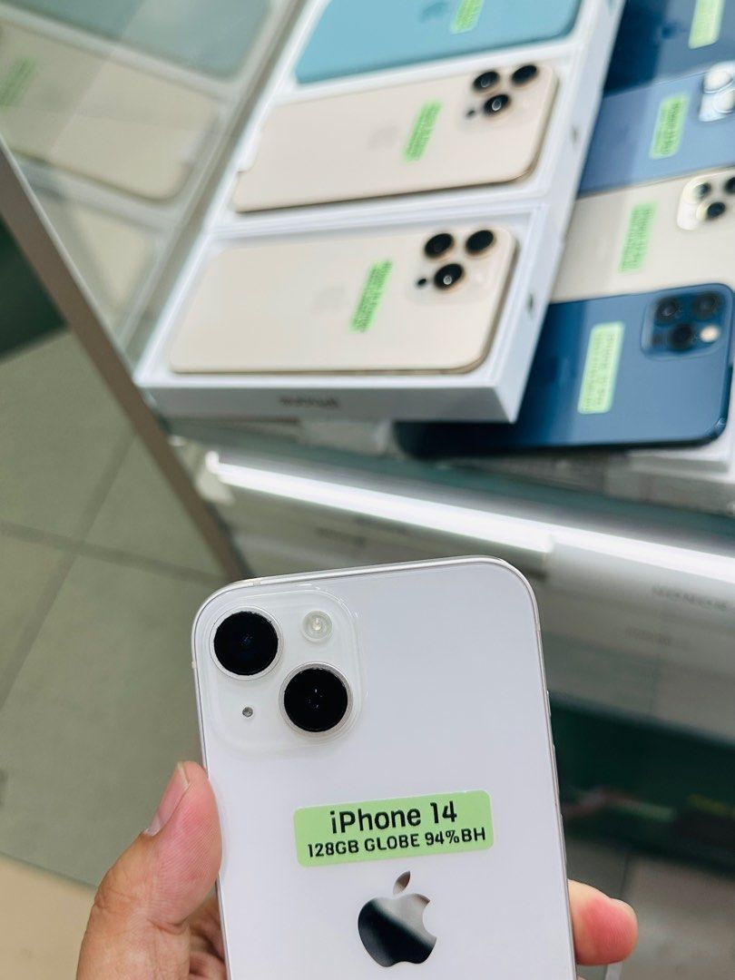 iPhone 14 128GB 94%BH Globelocked 99%smooth No issues (Category: iPhone 14 Series) located in San Juan City. Submitted by saabangadgetshop (Listing ID 1371452738, Image 3). Description: Onhand | Pre-owned iPhone 14 128GB GLOBELOCKED NTC APPROVED Battery Health 94% NO HIDDEN ISSUES NO HISTORY OF REPAIR 99%Smooth TEST TO SAWA RESET ALL YOU WANT TEST ALL YOU WANT NOT REFURBISHED AUTHENTIC PHONE ALL WORKING (FREE 3UTOOLS) iPhones iPads only 🆓Freebie