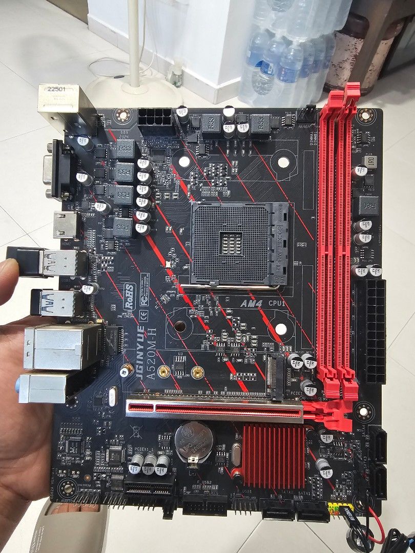 Jginyue A520M-H AM4 mobo (Category: Computer Parts) located in Singapore. Submitted by aaafrancisx (Listing ID 1371495311, Image 2). Description: https://jginyue.com/index/Article/show/cat_id/43/id/127 see link for more info pm for offers.