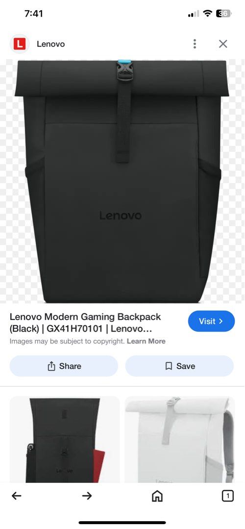 Lenovo gaming Backpack (Category: Backpacks) located in Las Pinas. Submitted by _nino_ (Listing ID 1371549739, Image 3). Description: P2000 in the stores online selling it for half the price.
