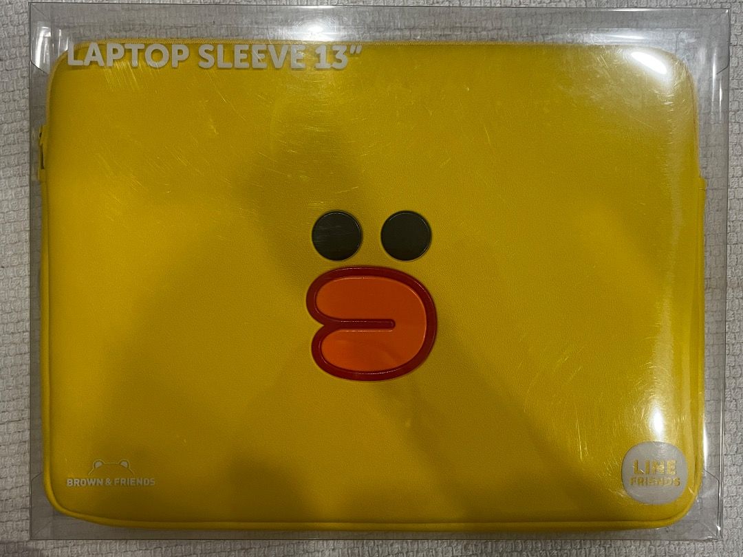 LINE Friends 13'' Laptop Cover (Unused) (Category: Laptop Bags & Sleeves) located in Singapore. Submitted by ck_giap (Listing ID 1371531598, Image 1). Description: 13'' laptop cover with thick padding from the official LINE Friends Merch line. New (never used or opened) and from Korea. .
