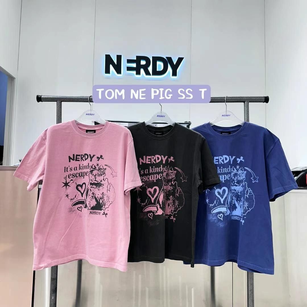 Nerdy TOMBOY NERO PIGMENT S/S T-SHIRT, 女裝, 上衣, T-shirt
