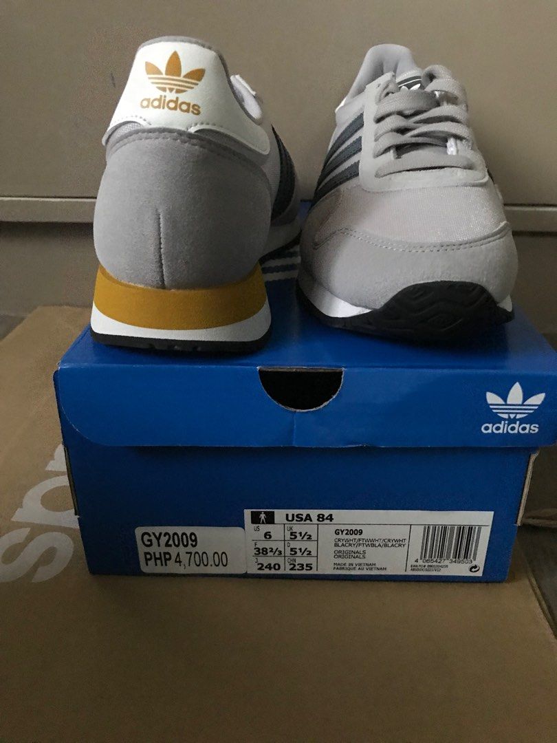 Original Adidas for women (Category: Sneakers) located in Santa Rosa. Submitted by annacollection.ph (Listing ID 1371392281, Image 1). Description: For sale original shoes for women With box and paper bag Size: US 6 Discounted na po ito, never naisuot at brandnew personal na gamit DM me for more info/interested Payment first thru Gcash/BPI/BDO SF not yet included Courier: LBC .