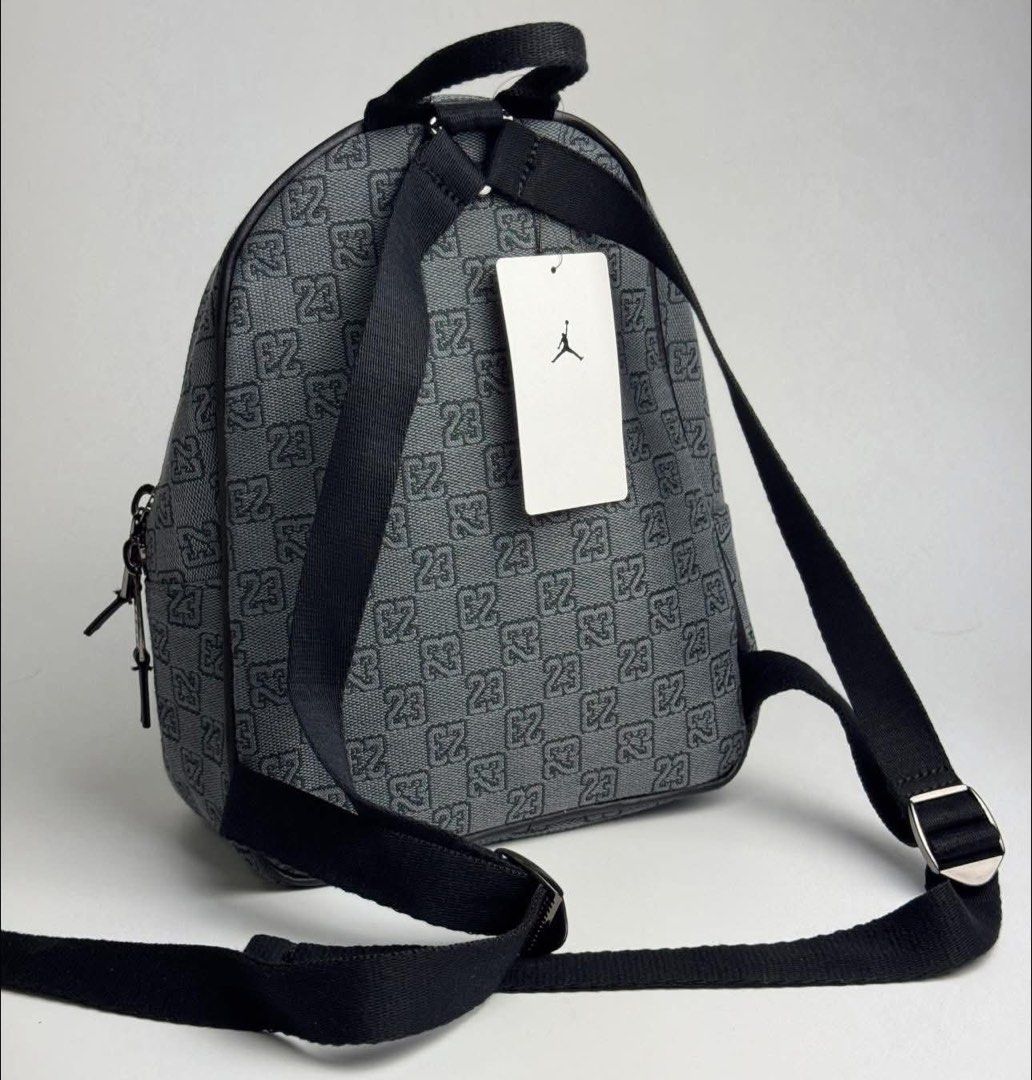 Original Jordan Monogram Mini Backpack 8L (Category: Luxury Bags & Wallets) located in Manila. Submitted by airayanuaria (Listing ID 1371536170, Image 3). Description: Brandnew original Jordan Monogram Mini Backpack in Smoke Grey 8L Below SRP ₱2,550 ₱3995 SRP ❌.