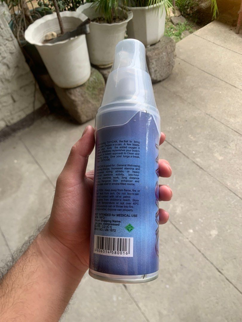 OXYCAN ( OXYGEN IN CAN ) LIFE IN EVERYCAN (Category: Medical Supplies & Tools) located in Roxas City. Submitted by ryle19 (Listing ID 1371423265, Image 2). Description: PRICE-449 Brand new.