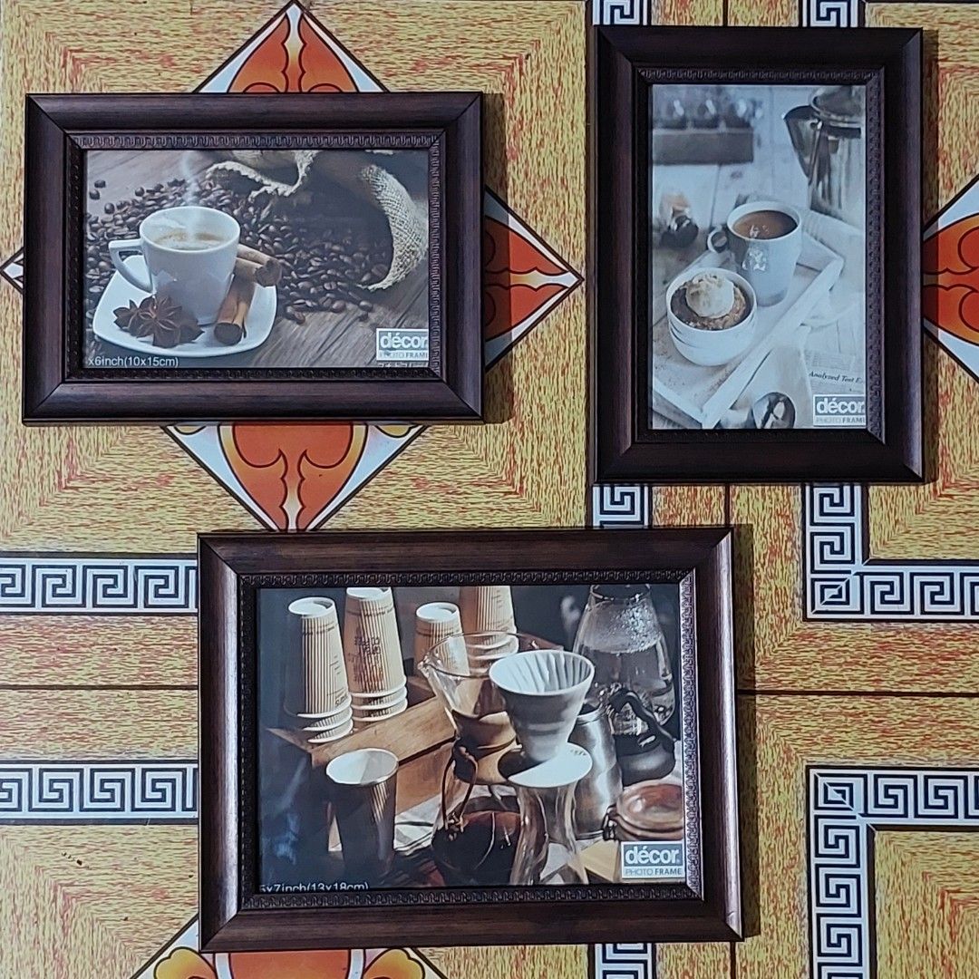 Picture Frames - 3 items for Take ALL (Category: Frames & Pictures) located in San Juan City. Submitted by jensminycorner (Listing ID 1371441222, Image 1). Description: Picture Frames - 3 items for Take ALL 🟥 3 frames includes the following sizes⬇️ 2 frames size 10x15cm 1 frame size 13x18cm 🟥 Used good condition. No issue. 🟥 With closer look na pictures paki check sa post. 🟥 This is a personal preloved items. Manage your expectation. Pass sa 