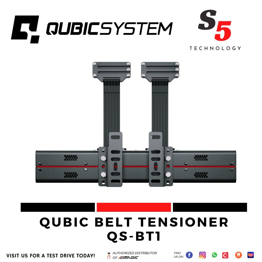 Qubic System QS-BT1 Belt tensioner / sim racing / racing belt / F1 ...