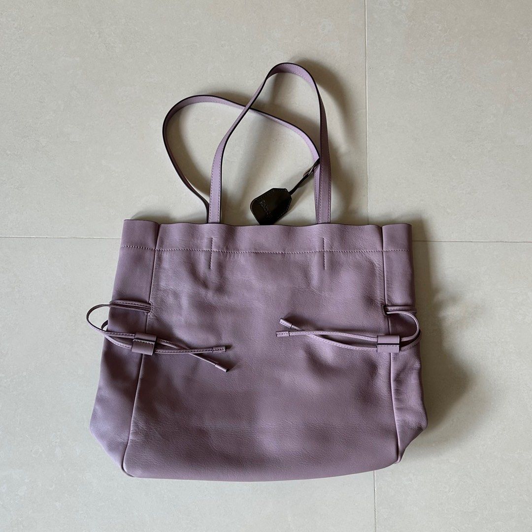 Like New Rabeanco Brand Light Purple Colour Genuine Leather
