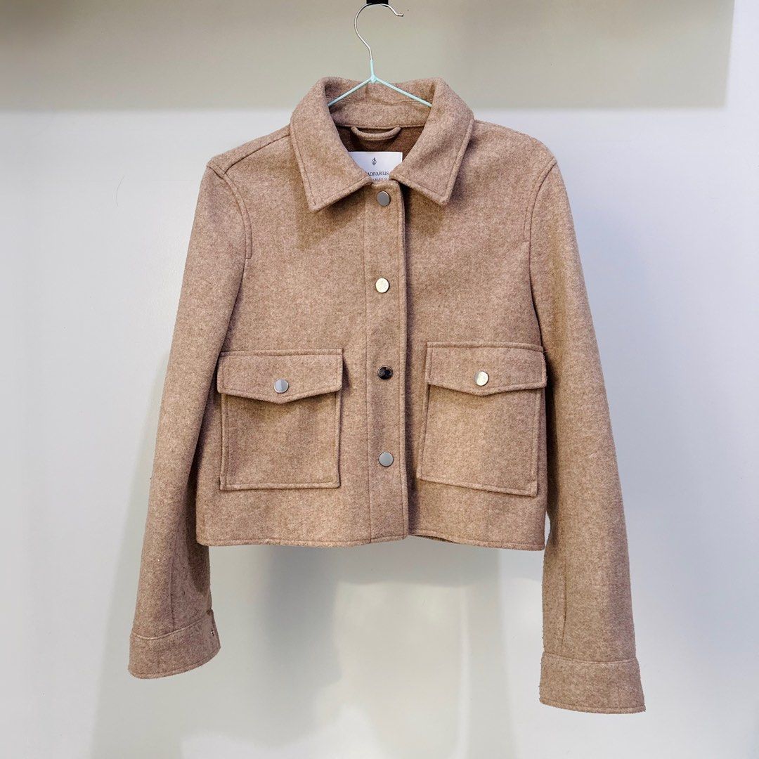 Stradivarius Jacket (Category: Coats, Jackets and Outerwear) located in Batangas. Submitted by z.declutter (Listing ID 1371492880, Image 1). Description: Used once Can fit small and medium.