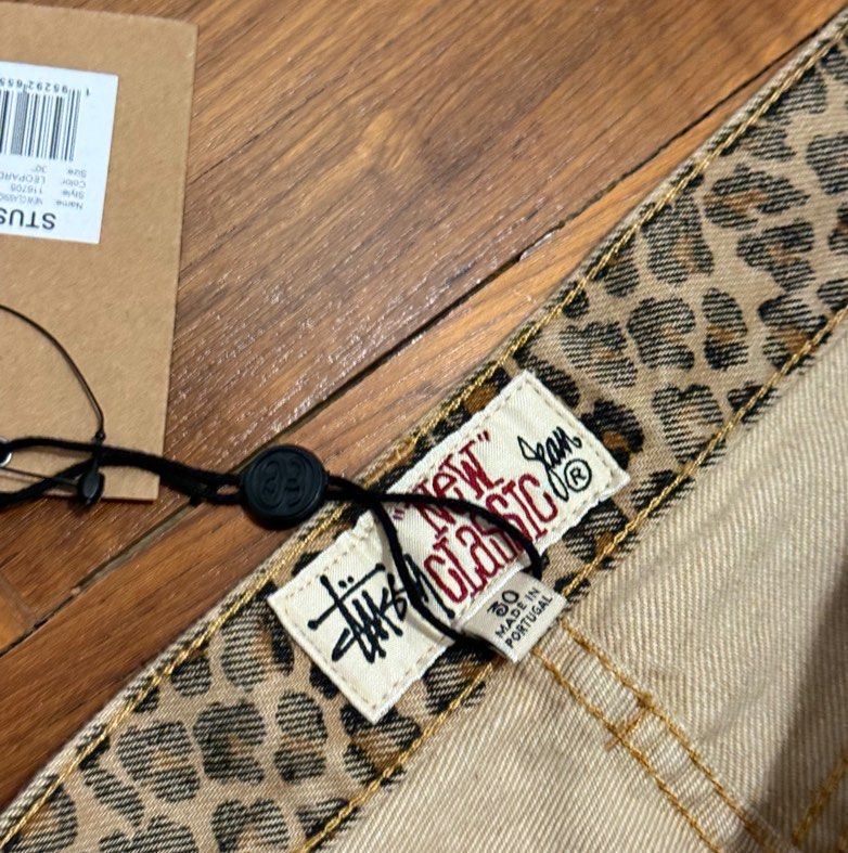 Stussy Mens New Classic Jeans (Leopard), Men's Fashion