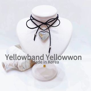 Yellowwon - KR 綁帶蝴蝶結愛心鎖骨鏈64234490202882110