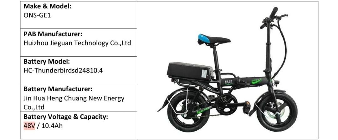 1 And ONLY Brand New Electric bicycle/E-bike with swing arm and suspension LTA Approved Orange Tag 48v 10.4ah (Category: E-Scooters & E-Bikes) located in Singapore. Submitted by salesgreenenergytech (Listing ID 1371637509, Image 6). Description: Brand new LTA approve Orange Tag E-bike Swing arm with reinforced body 48v 10.4ah approve with EN 15194 LTA Approved battery 48v 2a LTA Approved charger with safety mark Roughly around 5-6hrs of charge ti