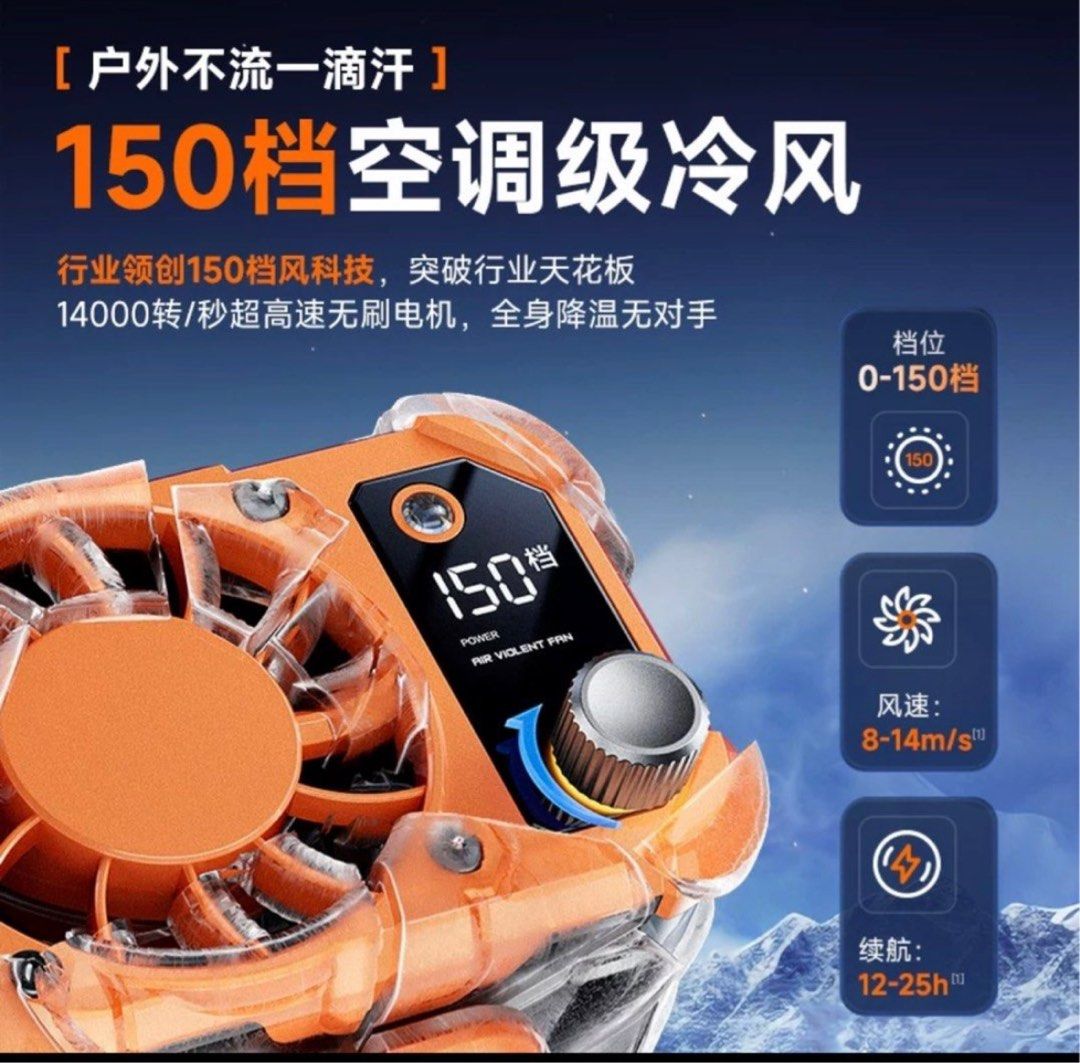 背夾風扇 （分類：風扇）位於 Hong Kong。 由 lve730630 提交（商品編號 1371552521，圖片 3）。簡介： 。