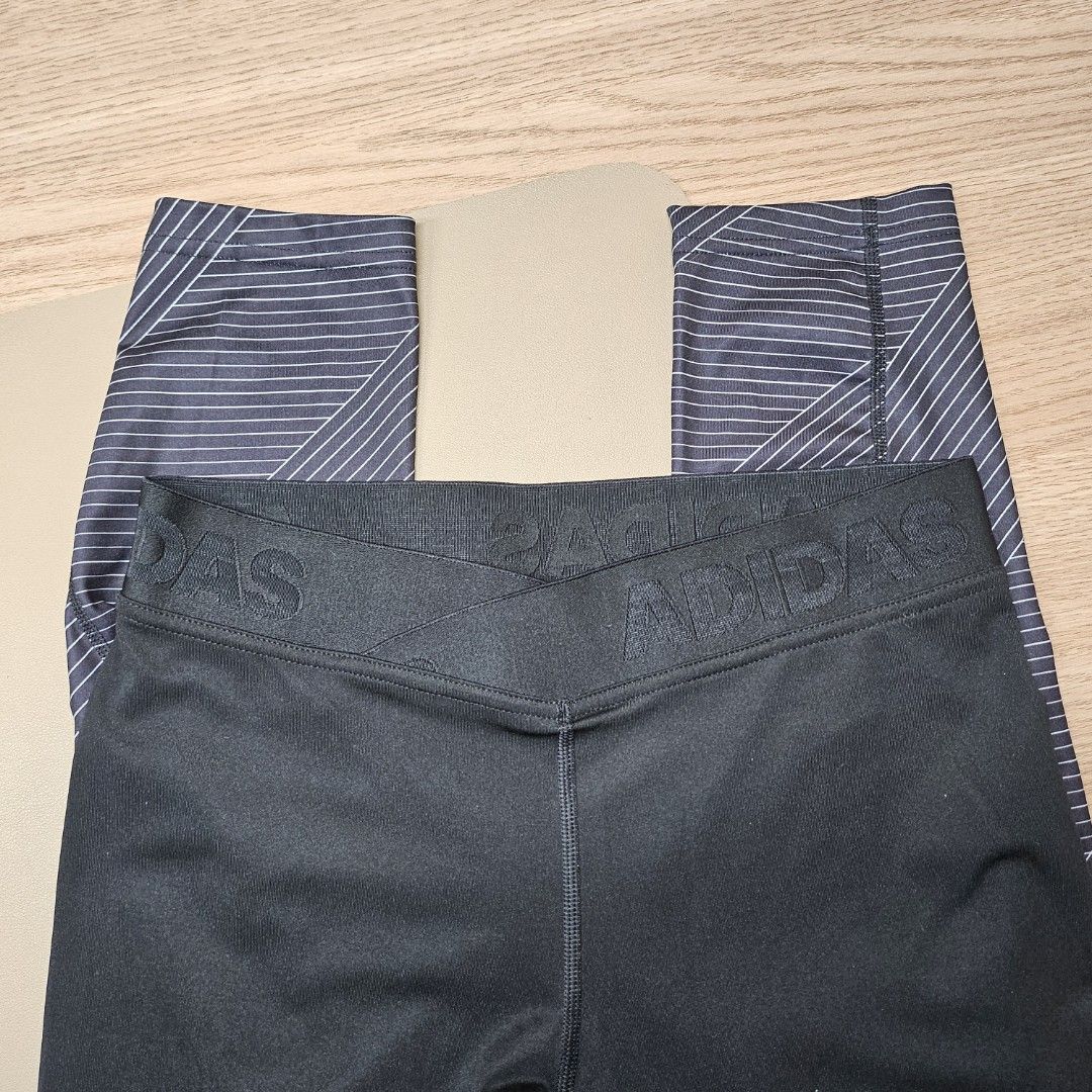 Adidas Alphaskin Tights / Leggings - Small (Category: Activewear) located in Davao. Submitted by krashkart (Listing ID 1371624720, Image 1). Description: Adidas Alphaskin Tights / Leggings - Small Can fit small to medium Personal pre-owned, NOT THRIFTED Bought sa Zalora for 1,600++ Used a few times only, super like new Garter is ok pa, di nag bacon as seen sa photos Adidas logo print has no cracks RFS: need to size up 🥹.