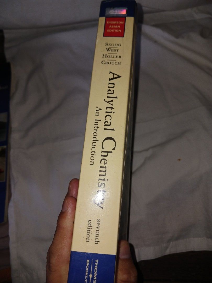Analytical chemistry (Category: Textbooks) located in Manila. Submitted by marcas022798212 (Listing ID 1371567102, Image 3). Description: Analytical chemistry.