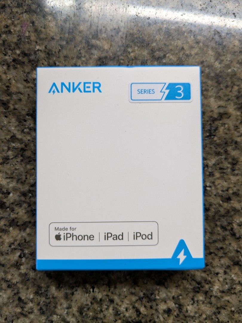 Anker USB-A to Lightning Cable (Category: Chargers & Cables) located in Quezon City. Submitted by joewack (Listing ID 1371640401, Image 2). Description: Anker USB-A to Lightning Cable original brand new sealed loc Quezon City shipping Lalamove cod/Gcash/Maya.