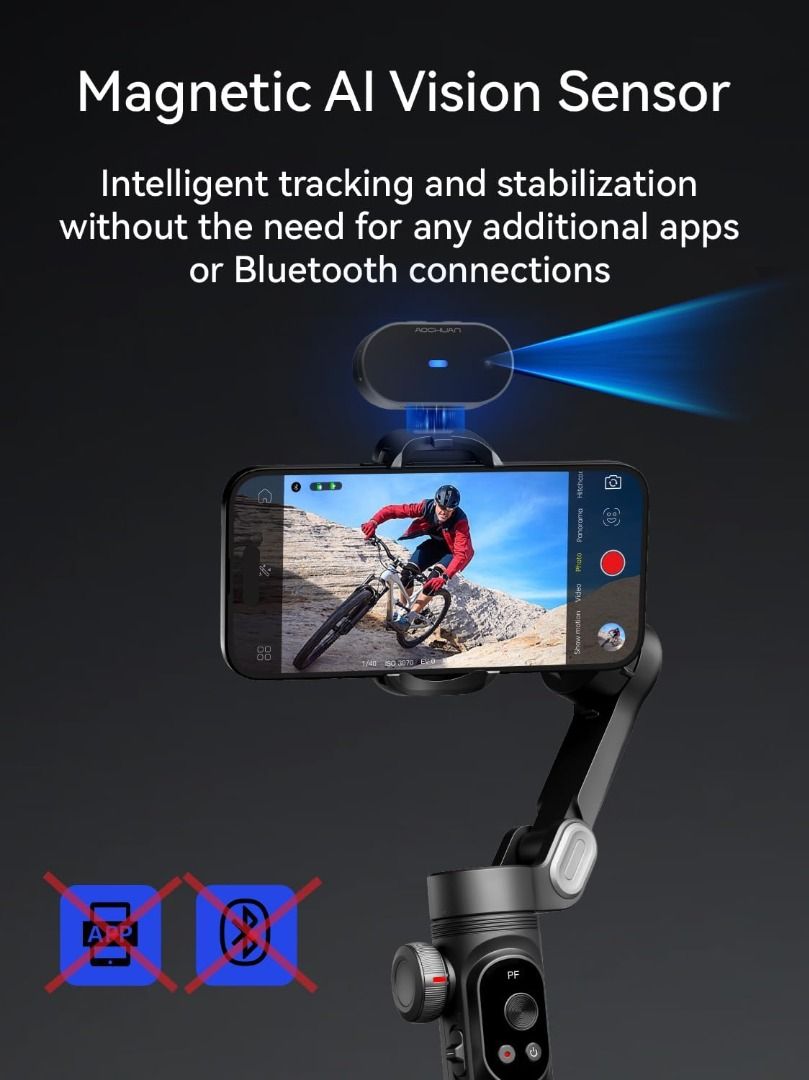 AOCHUAN Smart XPro AI 3 Axis Smartphone Gimbal Stabilizer62863089647875111