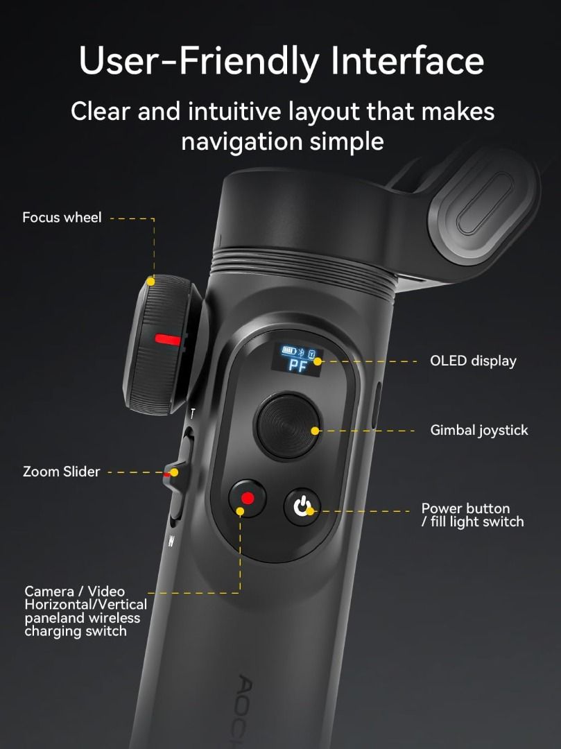 AOCHUAN Smart XPro AI 3 Axis Smartphone Gimbal Stabilizer62863089647875113