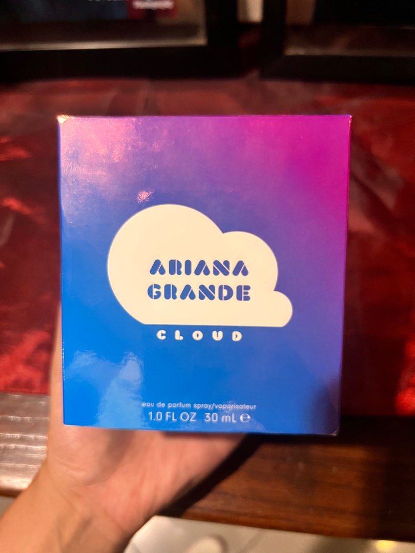 Authentic brand new Ariana Grande Cloud Perfume (Category: Fragrance & Deodorants) located in Paranaque City. Submitted by declutter0921 (Listing ID 1371645117, Image 2). Description: - negotiable - Selling low just because i only got this as a gift from the states but never really liked it - brand new, untouched, never sprayed .