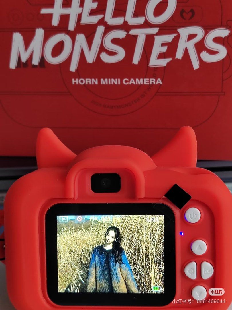 アイドル BABYMONSTER HORN MINI CAMERA BABYMONSTER HELLO MONSTERS Official MD HORN MINI CAMERA