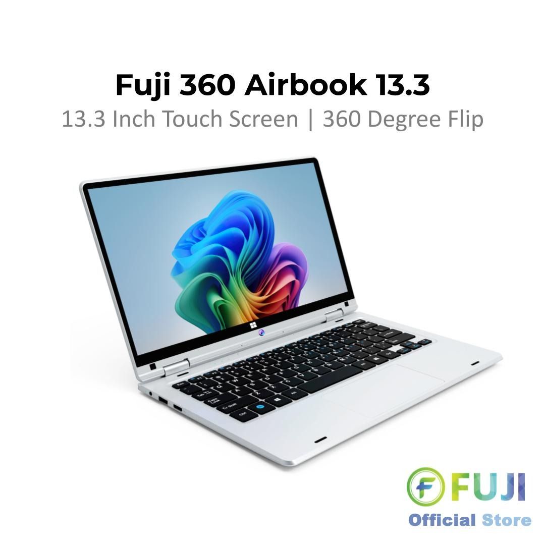 Brand New Fuji 360 Flip + Touch Screen Laptop - Up To 12GB RAM + 512GB - Lag Free Experience - Work, Stream, Study - Sale! - Buy Now! (Category: Laptops & Notebooks) located in Singapore. Submitted by buyatfuji (Listing ID 1371605462, Image 3). Description: 🚀 𝐅𝐔𝐉𝐈 𝟑𝟔𝟎 𝐀𝐢𝐫𝐁𝐨𝐨𝐤 - 13.3 inch - HD Display - Intel® Celeron® Processor N4020 - 6GB / 8GB / 12GB RAM (DDR4) - 128GB / 256GB / 512GB SSD (M.2) - 2x USB 3.0 / 1x Mini HDMI / 1x Mi