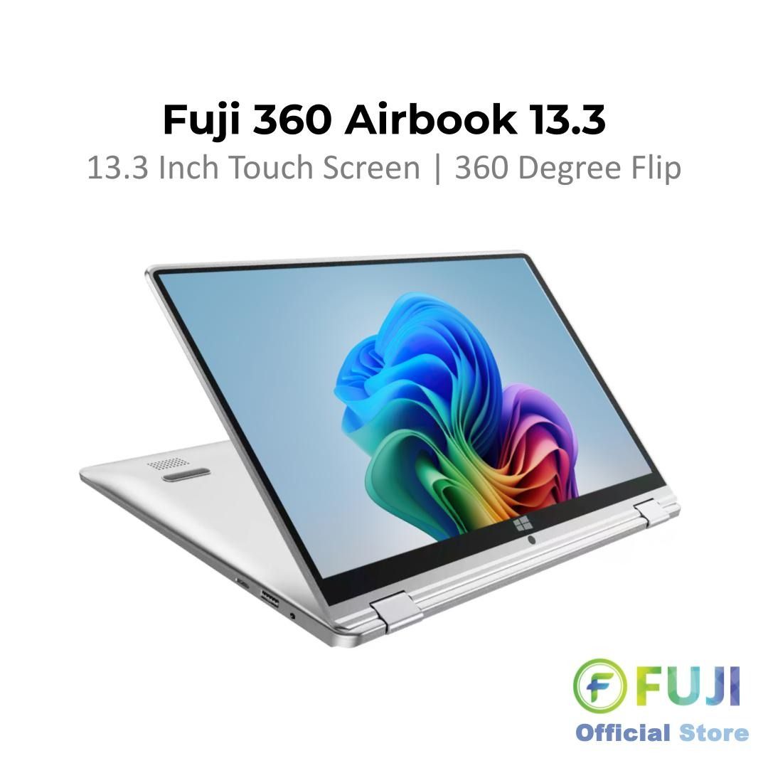 Brand New Fuji 360 Flip + Touch Screen Laptop - Up To 12GB RAM + 512GB - Lag Free Experience - Work, Stream, Study - Sale! - Buy Now! (Category: Laptops & Notebooks) located in Singapore. Submitted by buyatfuji (Listing ID 1371605462, Image 2). Description: 🚀 𝐅𝐔𝐉𝐈 𝟑𝟔𝟎 𝐀𝐢𝐫𝐁𝐨𝐨𝐤 - 13.3 inch - HD Display - Intel® Celeron® Processor N4020 - 6GB / 8GB / 12GB RAM (DDR4) - 128GB / 256GB / 512GB SSD (M.2) - 2x USB 3.0 / 1x Mini HDMI / 1x Mi