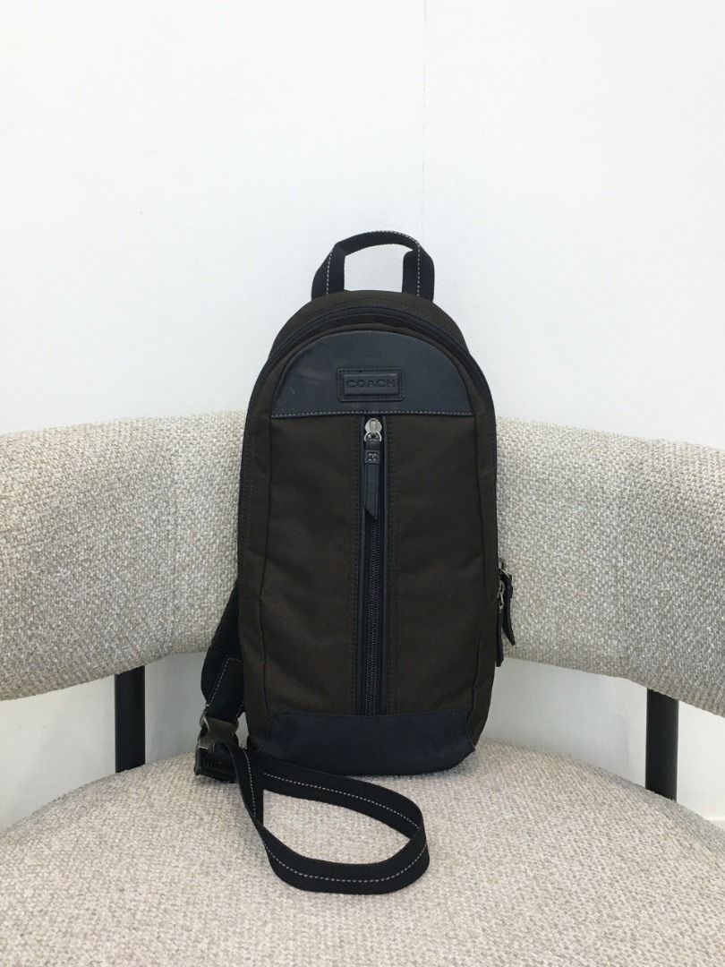 Coach Men Crossbody Sling Backpack Bag (Pre-owned Authentic) (Category: Luxury Bags & Wallets) located in Santa Rosa. Submitted by brandieshoppe (Listing ID 1371722348, Image 1). Description: ✅ Authentic/Original Preloved ✅ From Japan Auction ✅ Money-back Guaranteed If Proven Fake ✅ In Excellent Condition ✅ Message Us For More Details *Open Also for Layaway Terms #01020.