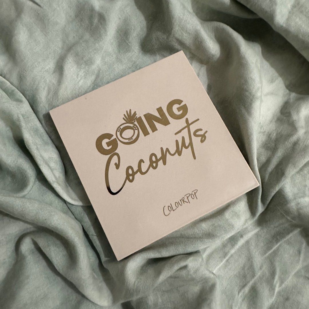 Colourpop Going Coconuts eyeshadow palette (Category: Makeup) located in Cebu City. Submitted by bcdeclutters (Listing ID 1371704951, Image 1). Description: Swatched once only Sanitized Good as new.