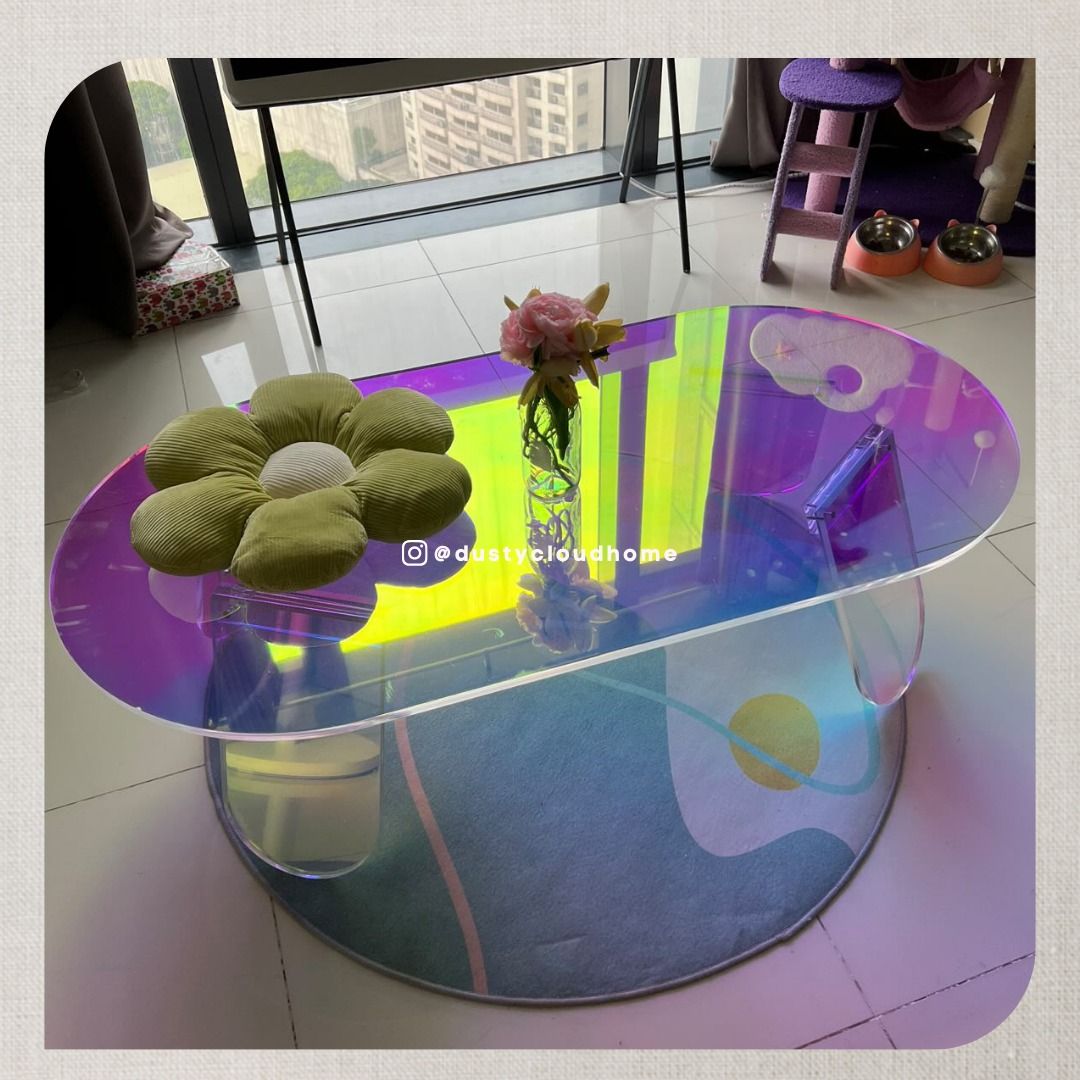 glas italia shimmer coffee table (Category: Tables & Sets) located in Pasig City. Submitted by dustycloudph (Listing ID 1371727380, Image 2). Description: — available on hand, ready to ship asap — free same day express shipping within metro manila — acrylic — 120cm x 60cm x 35cm — reproduction DM for inquiries.
