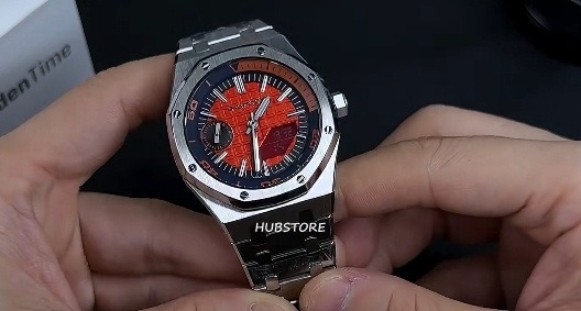 HUBSTORE CASIO G-Shock GSHOCK卡西歐八角行針 皇家橡樹 農家橡樹 Casioak GA2100 GA-2100 GA-2100-2 GA-2100-2A 銀紅色 200米防水 有現貨64230683998209110