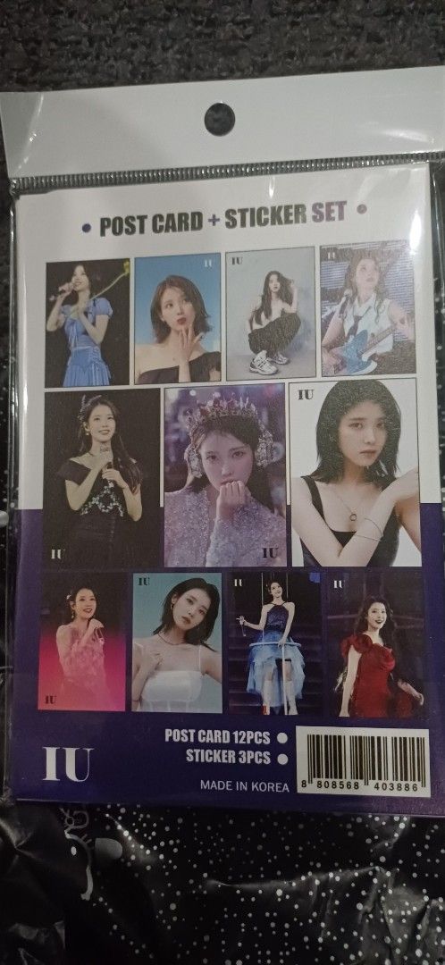 IU and Bo Gum Sticker Post Cards (Category: K-Wave Merchandise) located in Mandaluyong City. Submitted by TheRoyalCollection (Listing ID 1371576733, Image 2). Description: IU + Bo Gum Post Cards and Stickers Bought in South Korea Seoul Brand new.