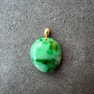 18K Gold Setting - Grade A Burma Jadeite Item koleksi 3