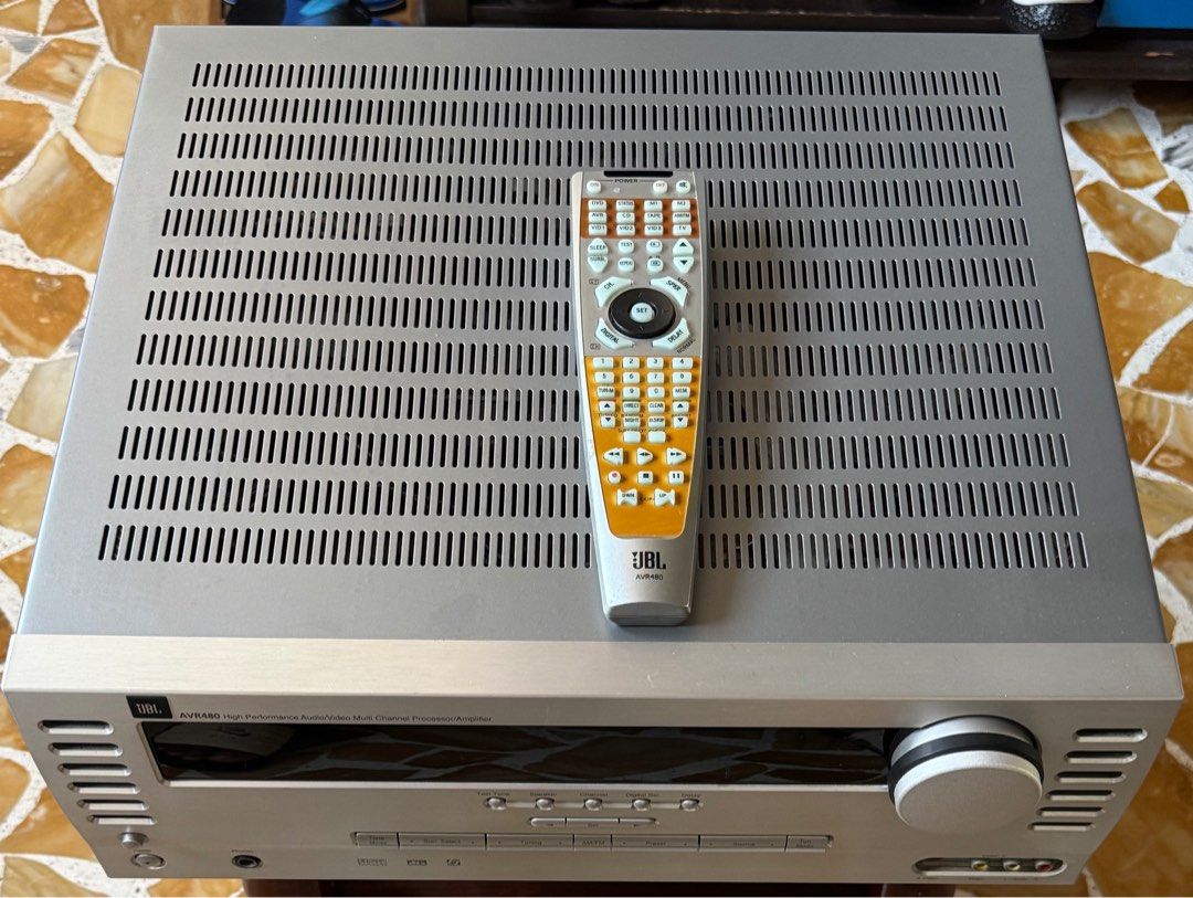 JBL AVR Amplifier (Category: Soundbars, Speakers & Amplifiers) located in Singapore. Submitted by eks_15 (Listing ID 1371655166, Image 3). Description: JBL AVR480 in very good working condition With original remote control .