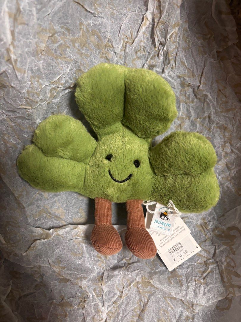 出】多件現貨Jellycat 愛爾蘭限定Siofra Shamrock, 興趣及遊戲, 玩具