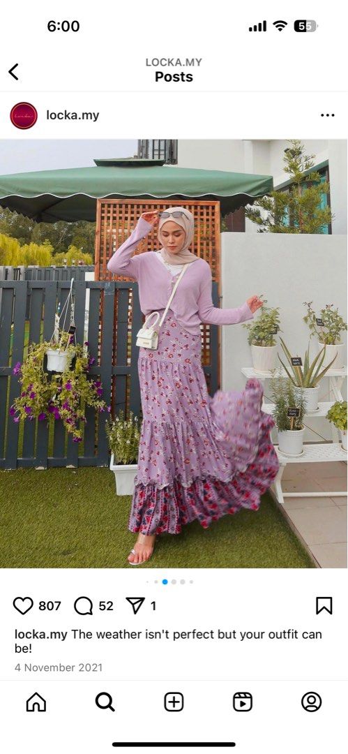 Locka (Category: Skirts) located in Sungai Petani. Submitted by Ellelena (Listing ID 1371631935, Image 3). Description: condition good no defect Colour brown material best and flowy.