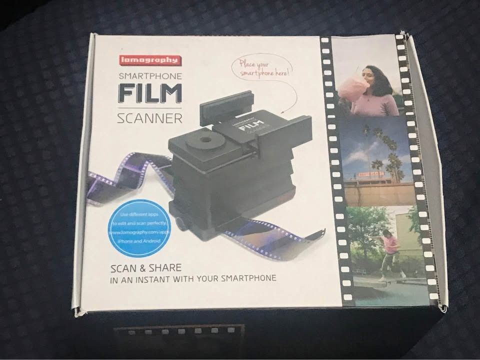 Lomography Smartphone Film Scanner (Category: Printers, Scanners & Copiers) located in Taytay. Submitted by imigsledesma (Listing ID 1371658893, Image 1). Description: Lomography Smartphone Film Scanner Like new With batteries Complete accessories 35mm mask/110 film mask Rfs: new scanner .