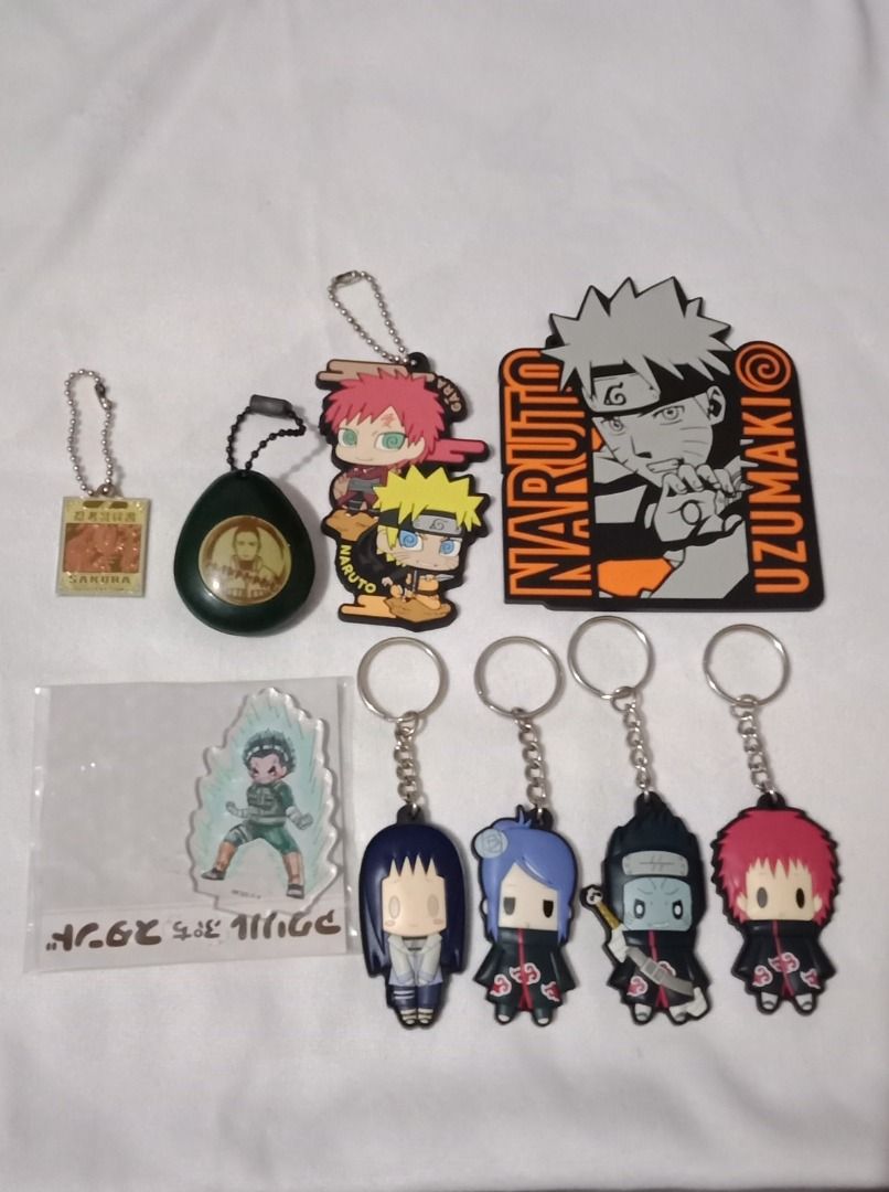 Naruto Merchandise Set (Category: Character Goods) located in Santa Rosa. Submitted by animemerchcollection (Listing ID 1371707395, Image 1). Description: Sold as set (9 pcs) wysiwyg, let go items so please manage your expectations buyer will shoulder shipping fees.