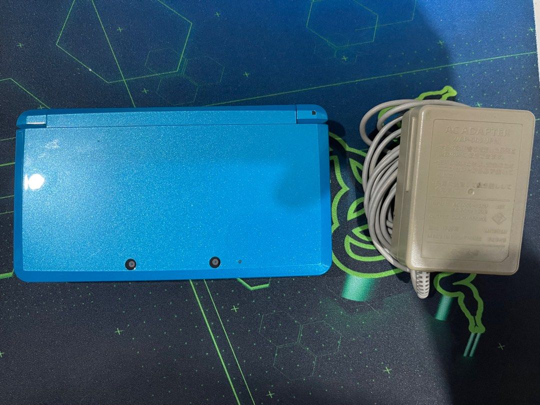 Nintendo 3DS Console Light Blue Japan Model Rare (Category: Nintendo) located in Rizal. Submitted by chocomallowpiestuffies (Listing ID 1371696452, Image 1). Description: For sale: Rare Color Nintendo 3DS Console Light Blue Japan Model Inclusions: - Unit itself - Charger 110V All buttons are clickable 3D mode working Loud speakers Long Battery Life No ghost movement Honest Issue: - Upper Screen have black dots on left side but barely noticeable w