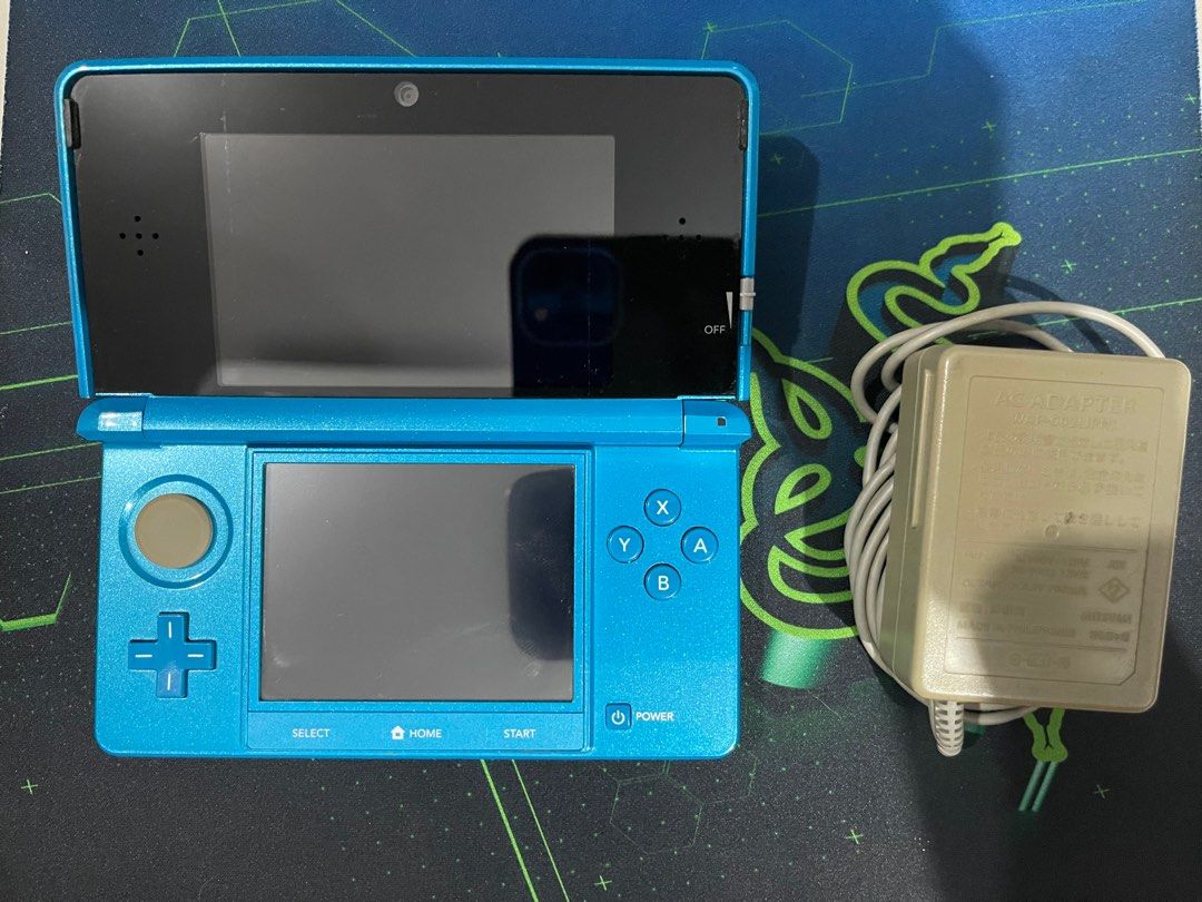 Nintendo 3DS Console Light Blue Japan Model Rare (Category: Nintendo) located in Rizal. Submitted by chocomallowpiestuffies (Listing ID 1371696452, Image 3). Description: For sale: Rare Color Nintendo 3DS Console Light Blue Japan Model Inclusions: - Unit itself - Charger 110V All buttons are clickable 3D mode working Loud speakers Long Battery Life No ghost movement Honest Issue: - Upper Screen have black dots on left side but barely noticeable w