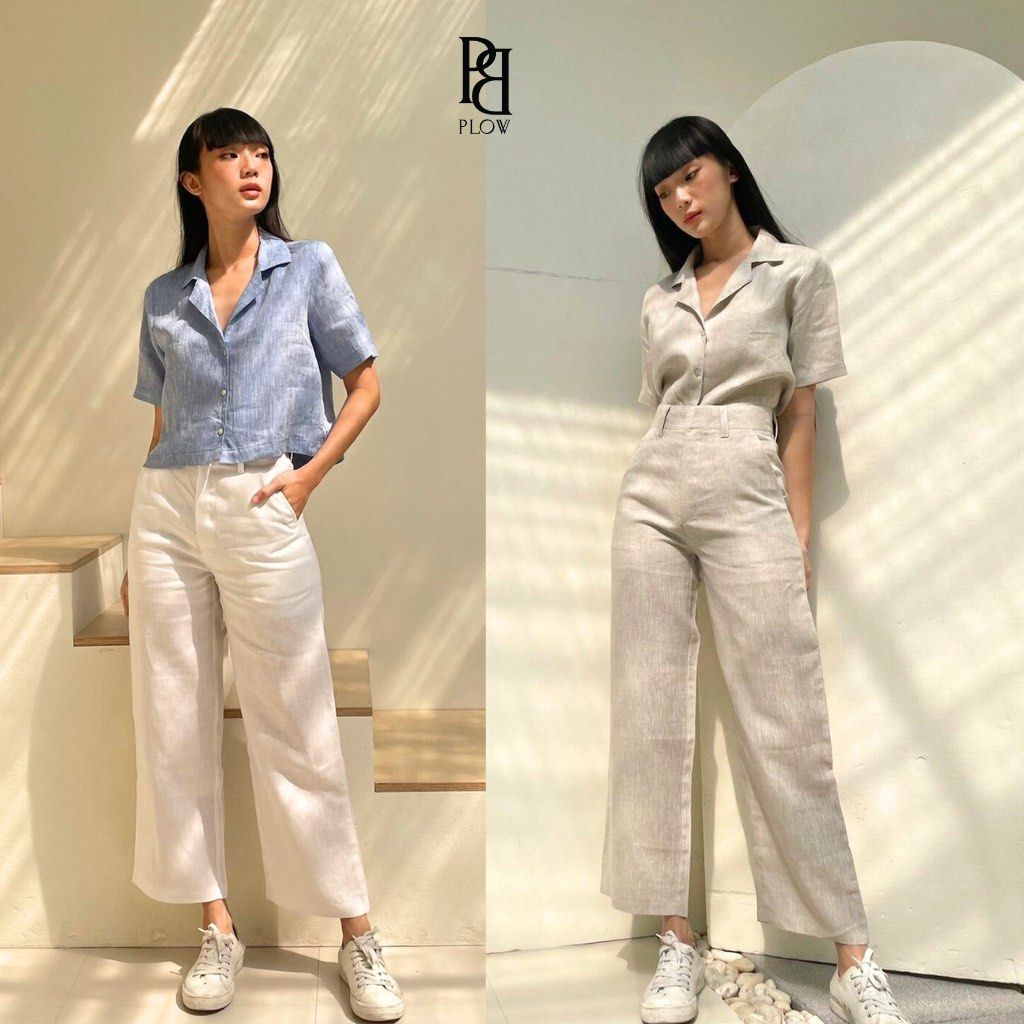 Off-white linen straight pants (Category: Other Bottoms) located in Santa Margarita. Submitted by vstrove (Listing ID 1371582982, Image 1). Description: FREE SHIPPING In good condition Fits S-M Waist: 28inch.