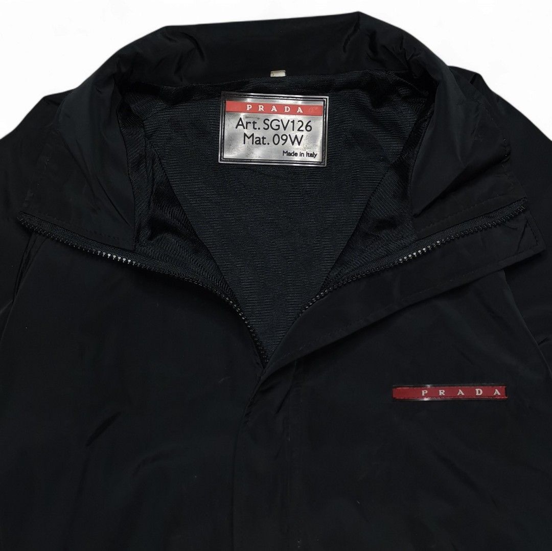 Prada Sgv126 09w PRADA SGV126 09W Windbreaker Nylon Jacket, Fesyen