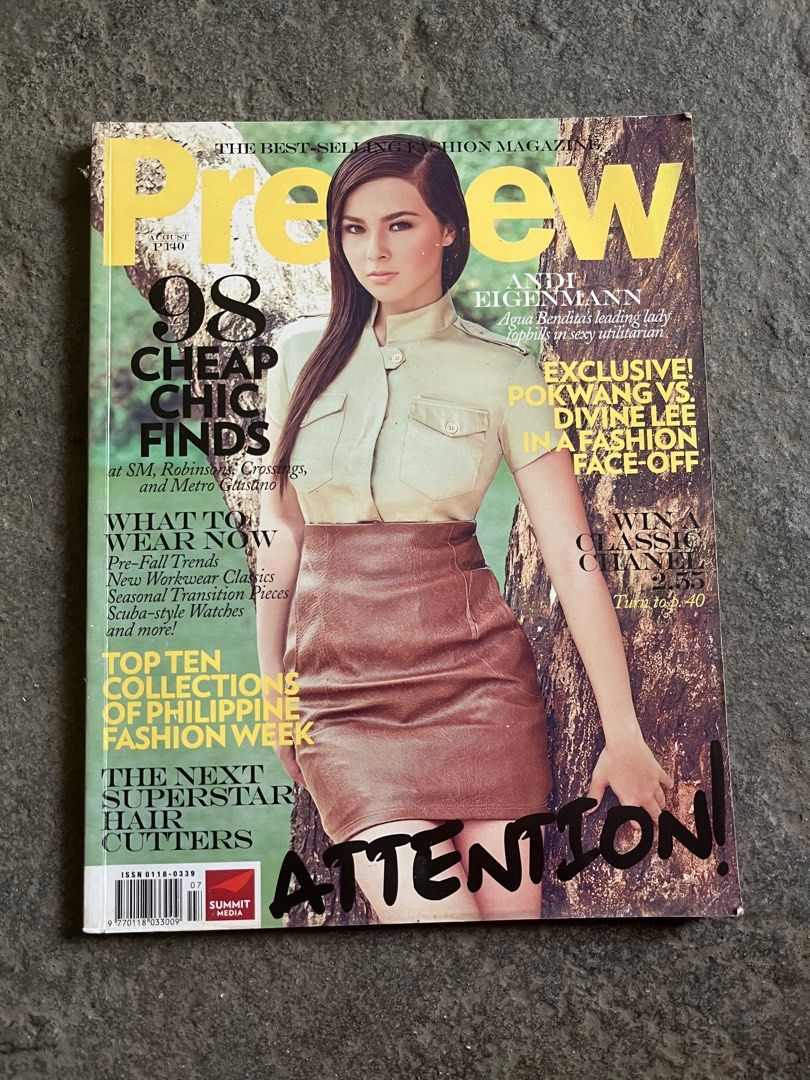 Preview Magazines (Category: Magazines) located in Bacoor. Submitted by cjpcp (Listing ID 1371598447, Image 2). Description: Php 50 each.