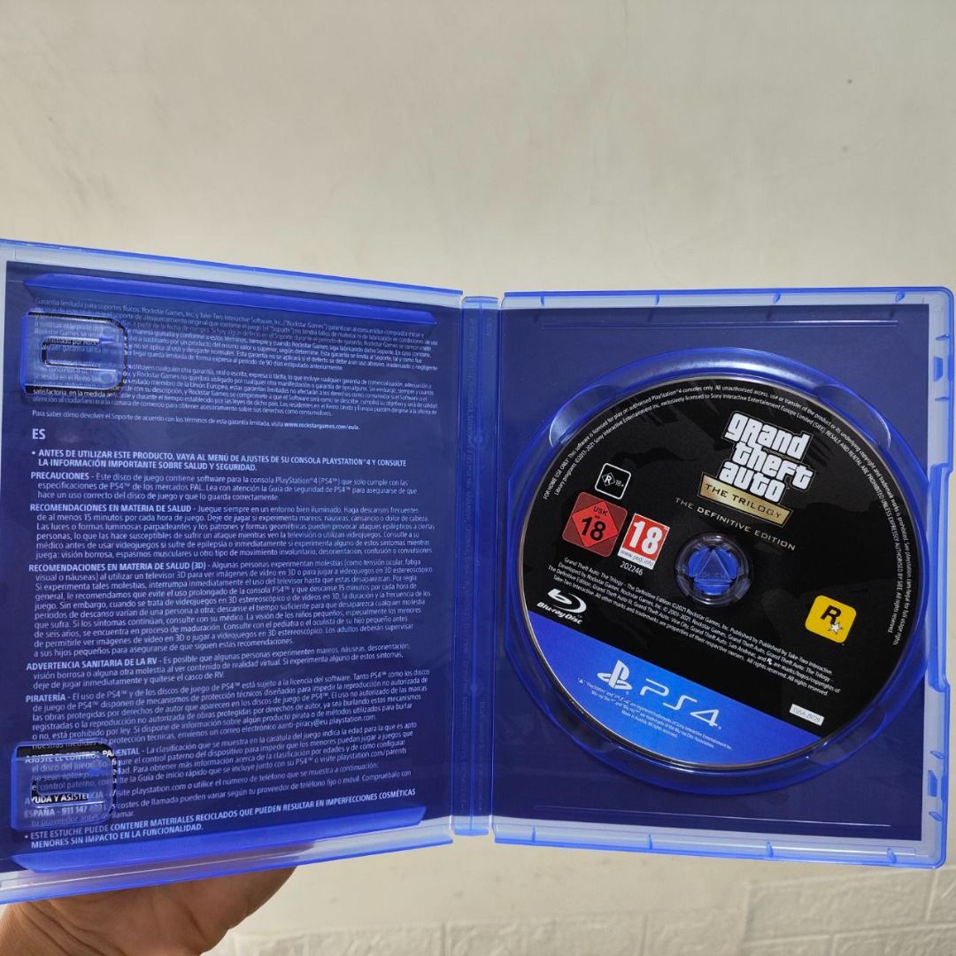 PS4 GTA TRILOGY (Grand Theft Auto) R2 VERSION (Category: PlayStation) located in Pililla. Submitted by kooori (Listing ID 1371582125, Image 3). Description: PS4 GTA TRILOGY (Grand Theft Auto) R2 VERSION Open for checking and testing thru video call, or pick up sa address ko. Loc. Baras, Tanay, Antipolo, Taytay. If meet up po sa malayo, add for transport fee. .